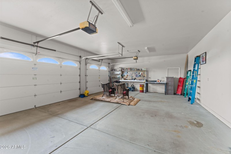 Spacious 3-car garage