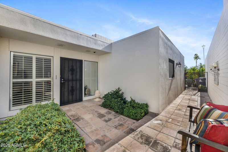 Gated Front Courtyard