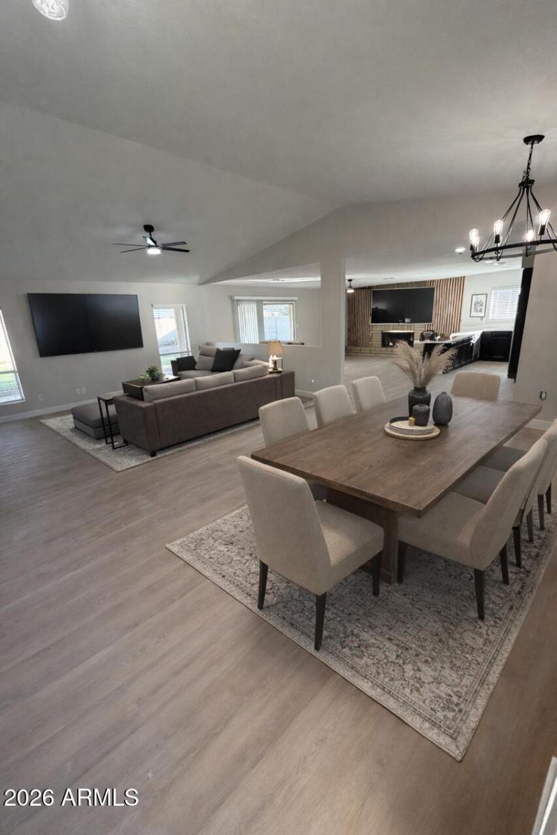 LIVING ROOM 1 AND ENTRY LOOKING TO KITCH