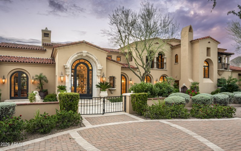 Grand front entrance