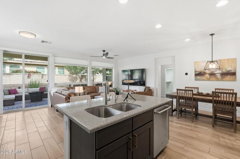 Kitchen Overlooking Living Area