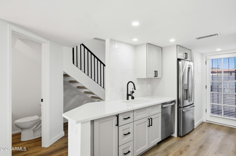 Kitchen / powder bath