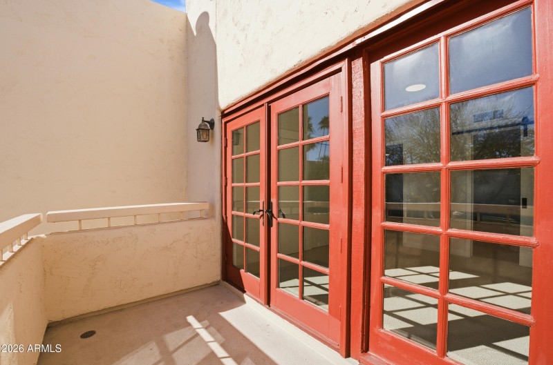 Balcony off primary bedroom