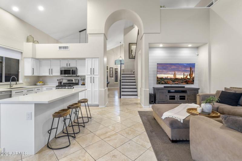 Kitchen & Living Room