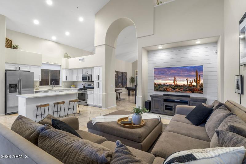 Kitchen & Living Room