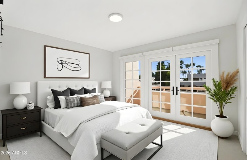 Virtually staged owners suite