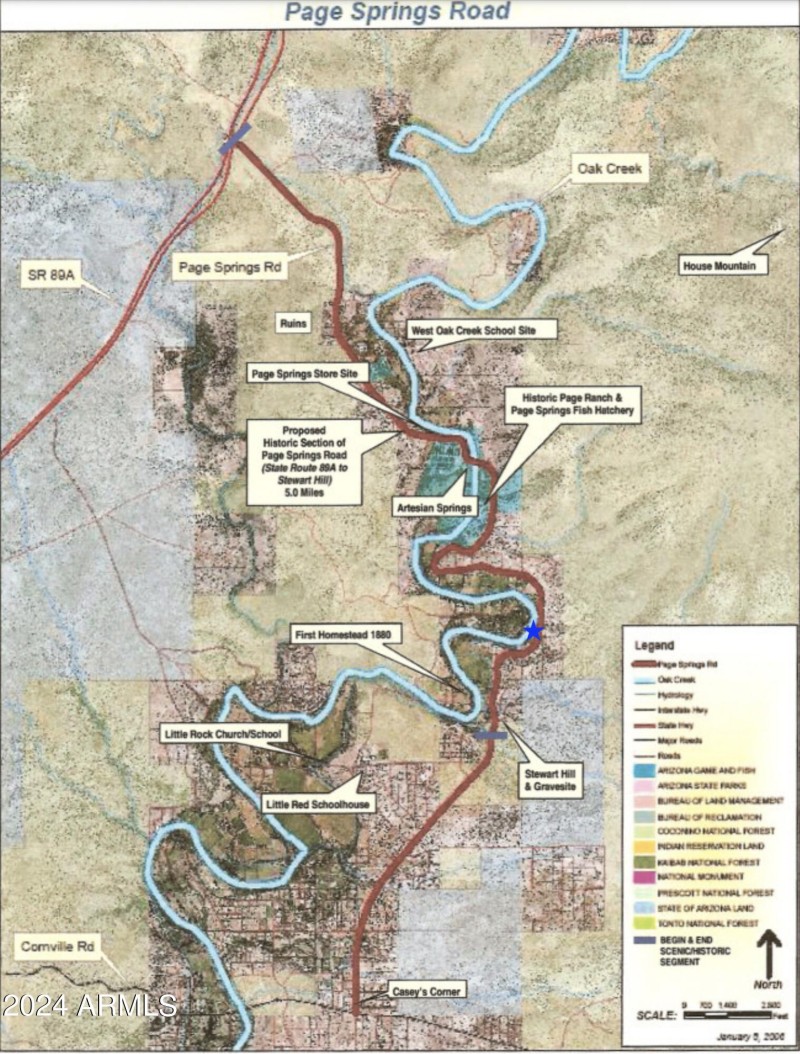 Historic-Scenic Route Page Springs Rd