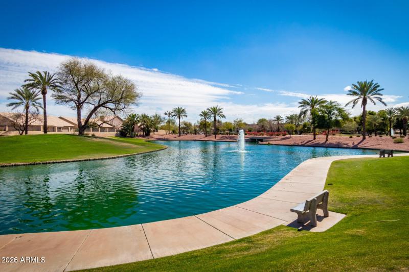 Community Lake Walking Path