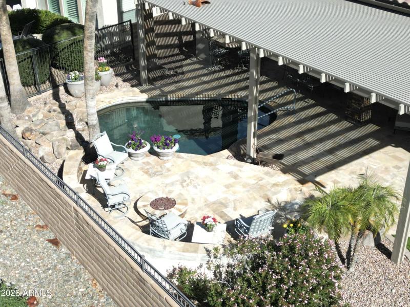 Pool and Fireplace Area 2