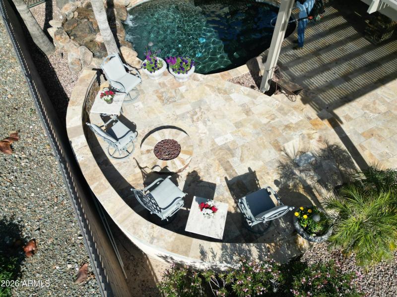 Fireplace Overhead View