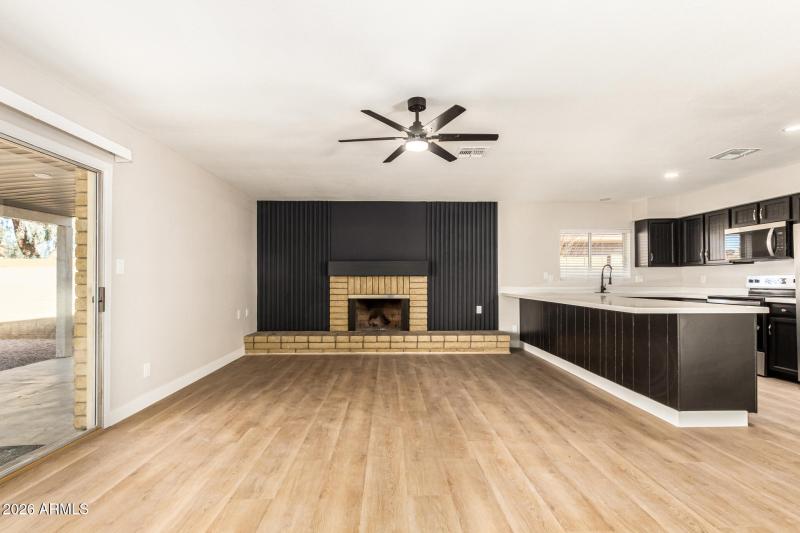 Living room 2 looking to fireplace