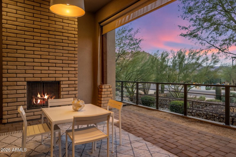 Outdoor Fireplace for Cool Nights