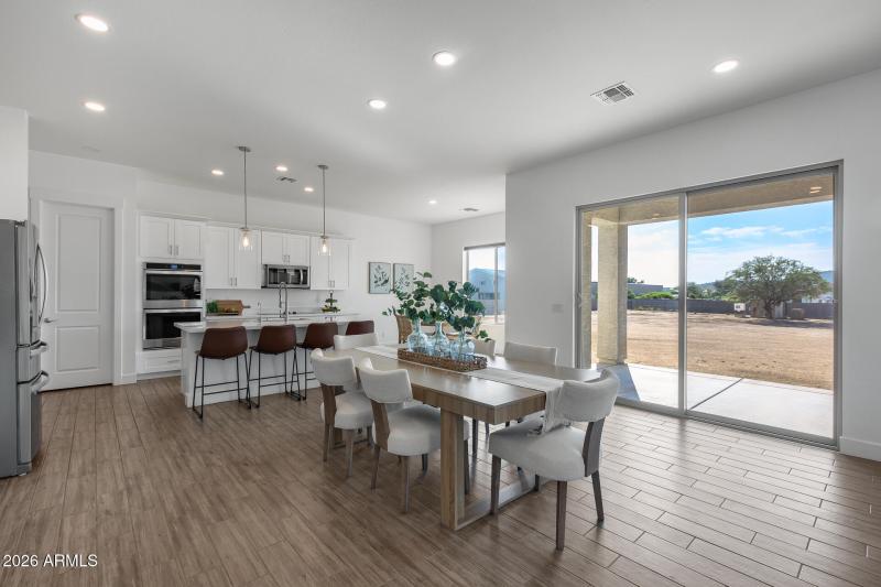 Dining in great room