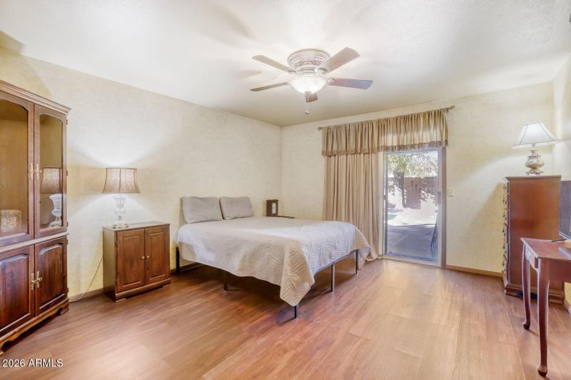 Generous primary bedroom downstairs