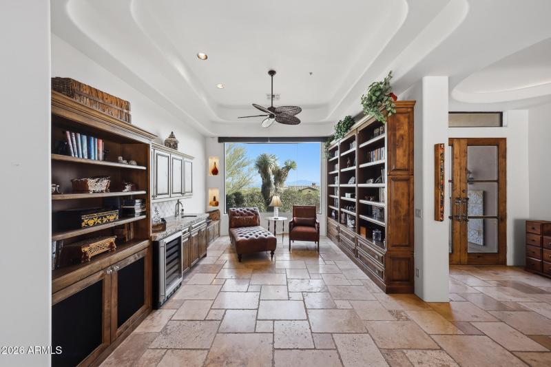 Wet Bar and Reading Room
