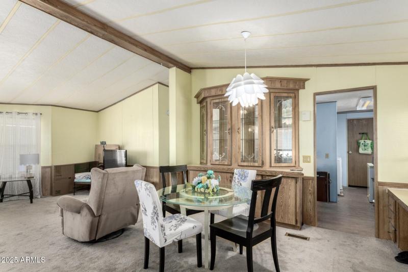 Dining Room with Built-In Hutch