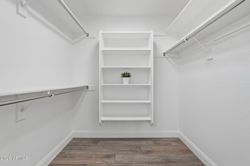 Large primary walk-in closet