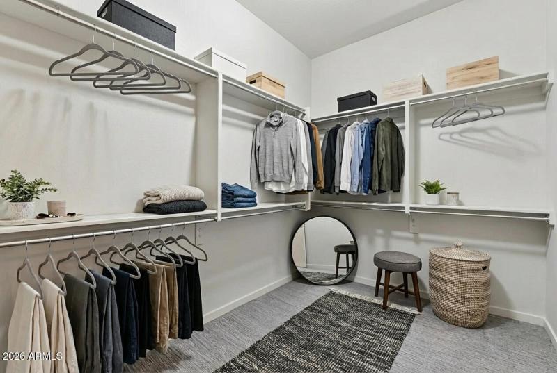 Primary walk-in closet