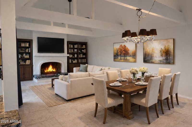 Cozy living and dining space