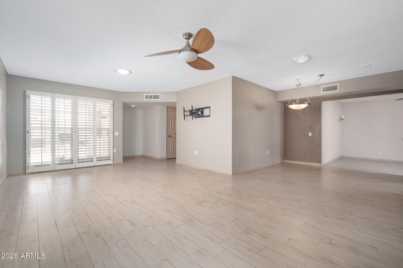 Wood style plank flooring throughout!