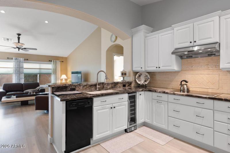 15803 Kitchen 5 Sink Wine Refrig