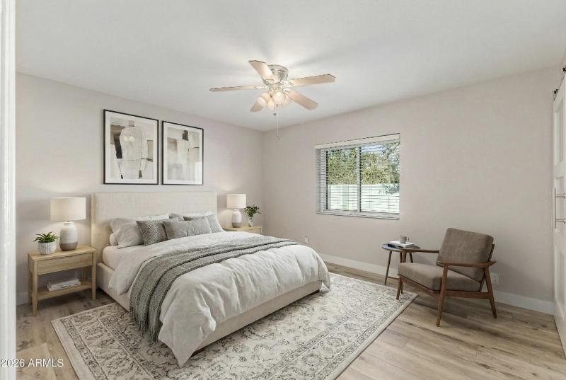 Primary Bedroom Virtually Staged