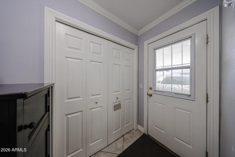 Laundry behind bi-fold doors