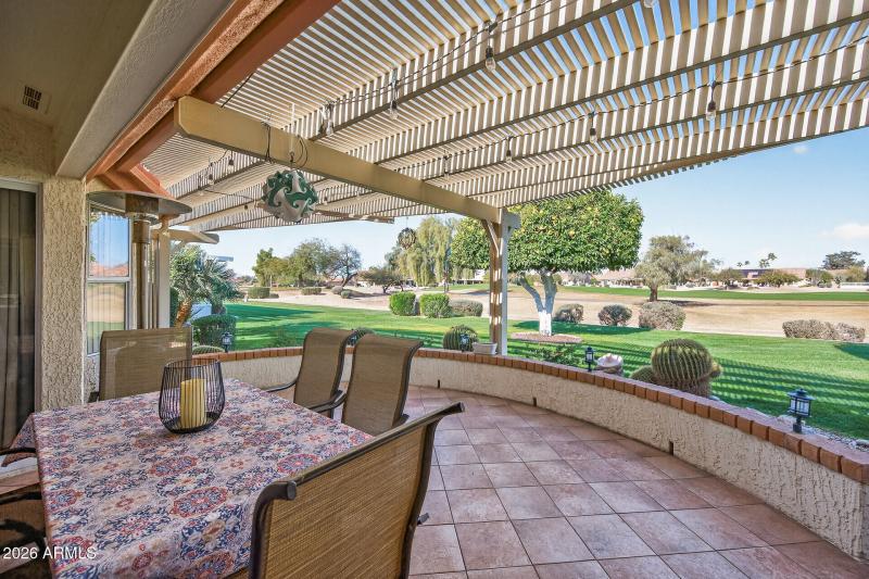 Patio w/golf course views