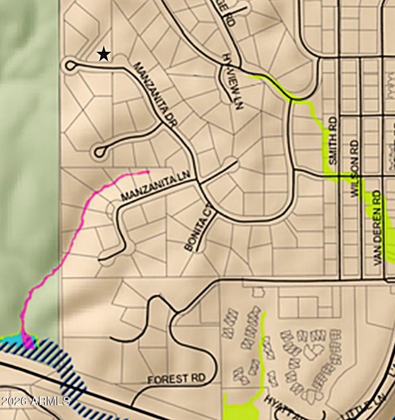 Sedona flood map