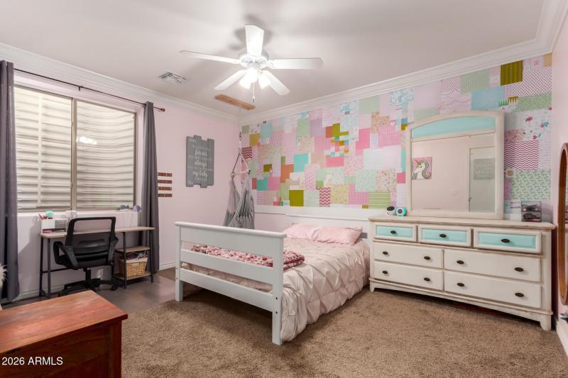 second bedroom in basement