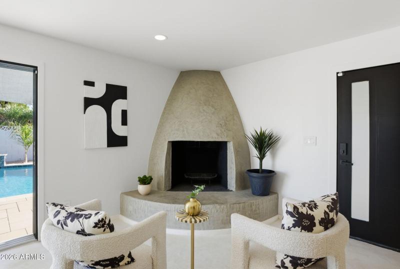 Venetian Plaster Fireplace