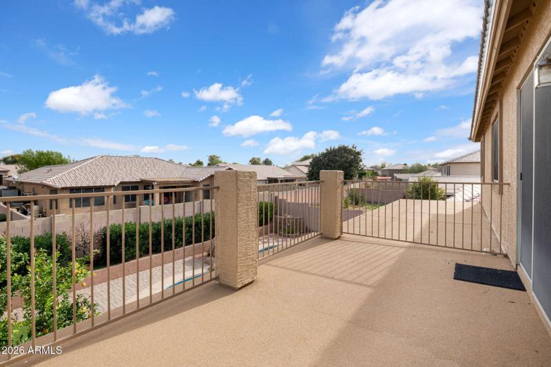 Private deck off of primary