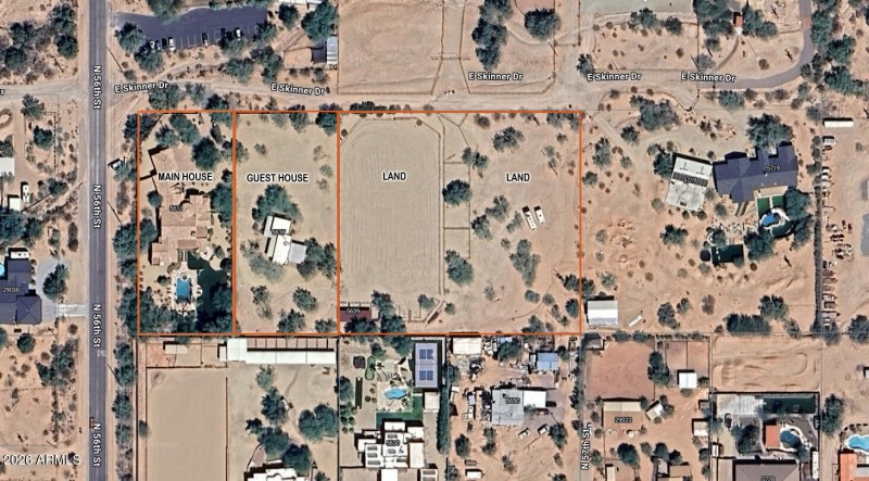 Aerial Lot Line Map Main-Guest-Land