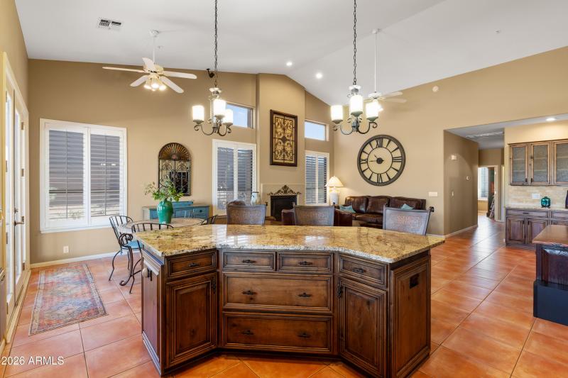 Kitchen to family room