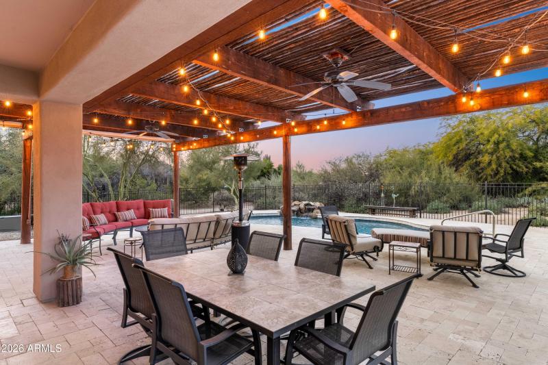 Custom Pergola with Extended Patio