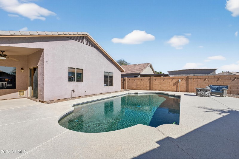 Pool with fresh paint on deck!