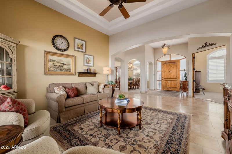 Formal living off the entry