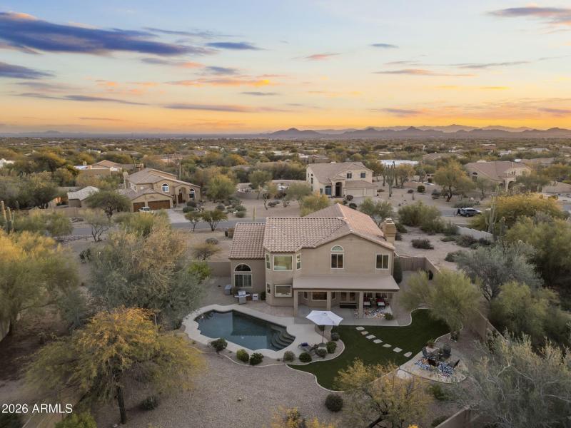 Very private backyard