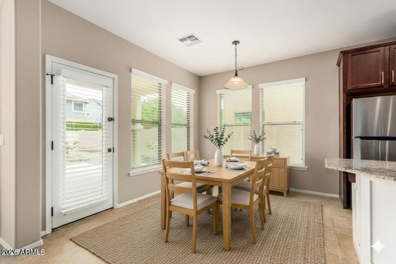 Kitchen nook with rug