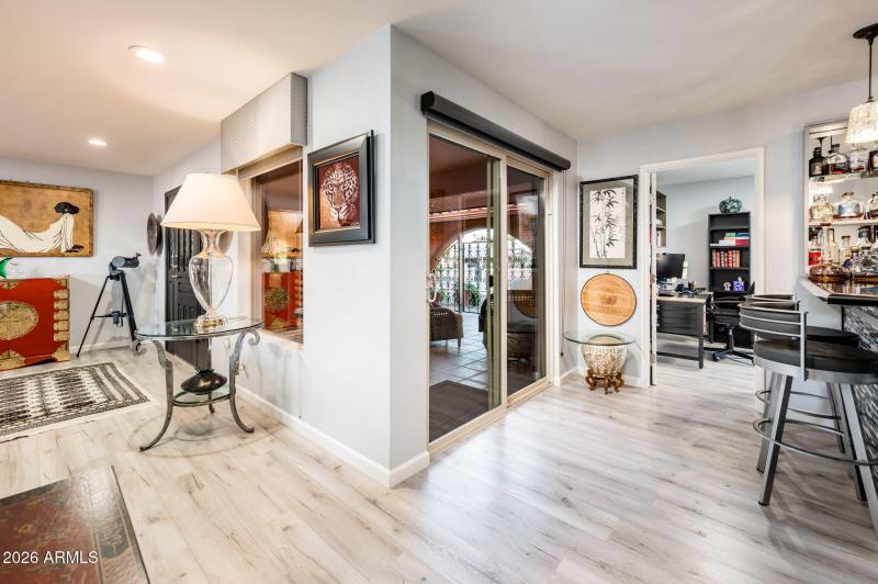 Doorwall to Courtyard