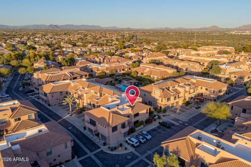 Condo towards the back of the complex