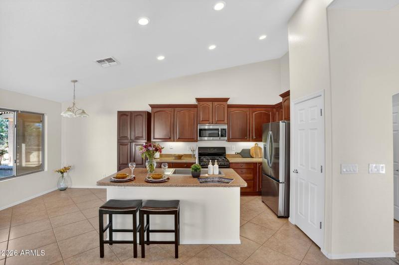 Open Kitchen with Island Seating