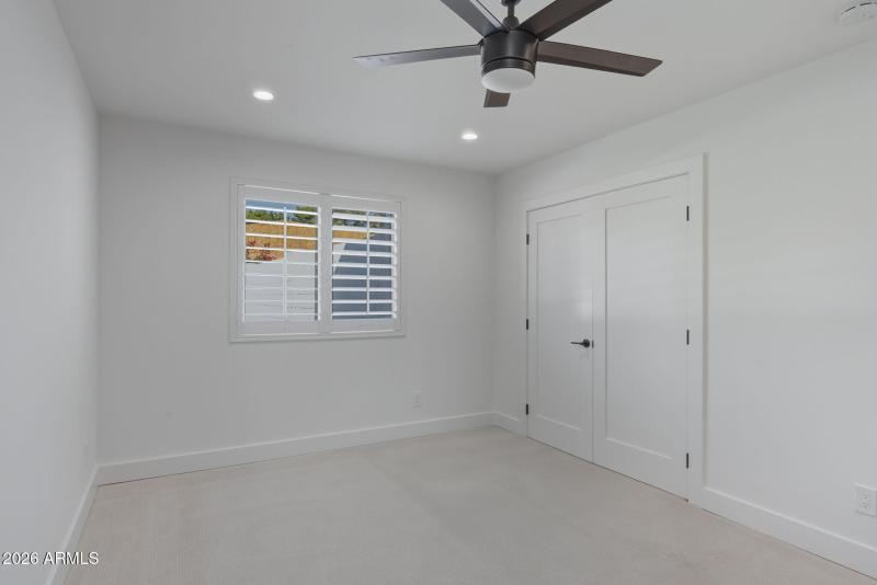 Bedroom With Plantation Shutters