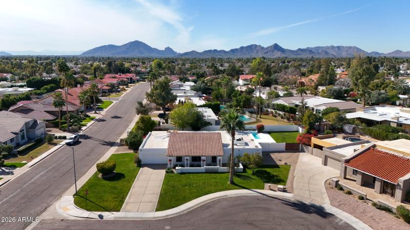 Aerial View Of Backyard