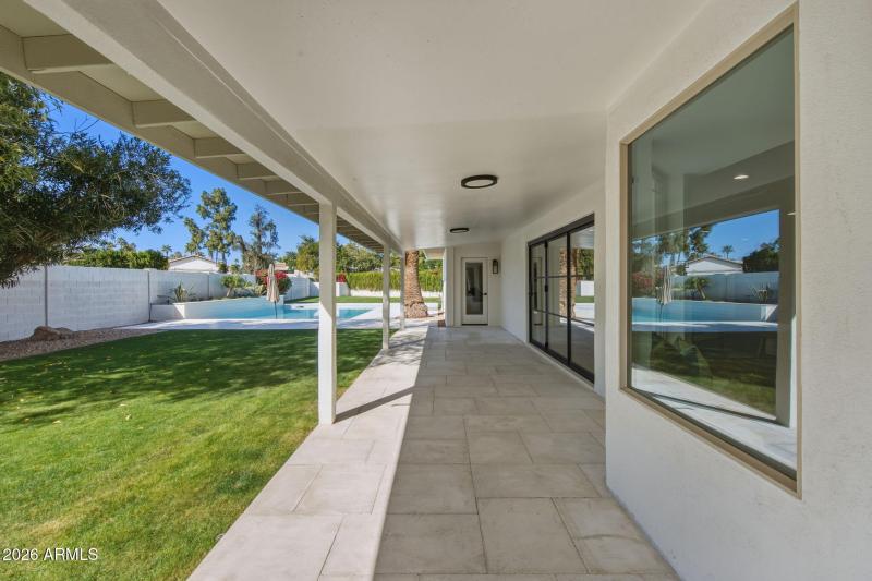 Covered Patio With Pool Views
