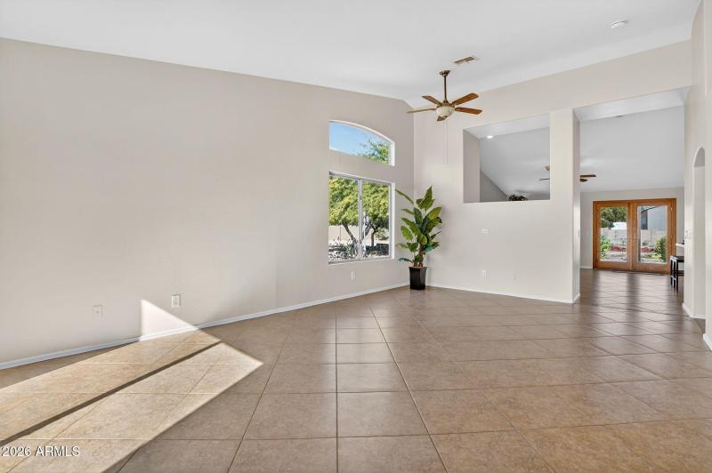 Bright Entry Hall with Patio View