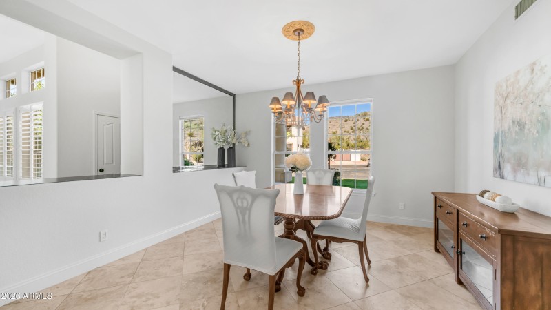 Large formal dining with views