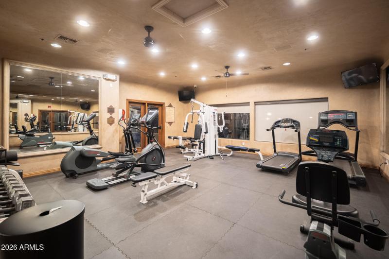 Workout center in Clubhouse