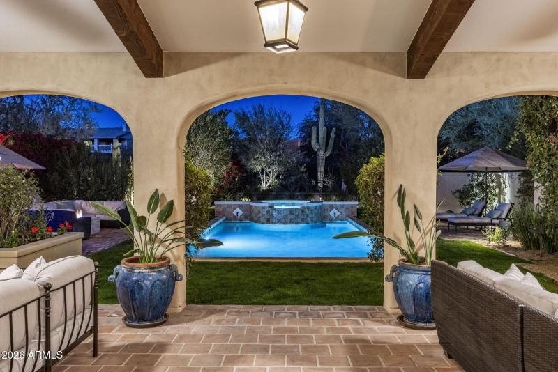 Covered Patio at T wilight