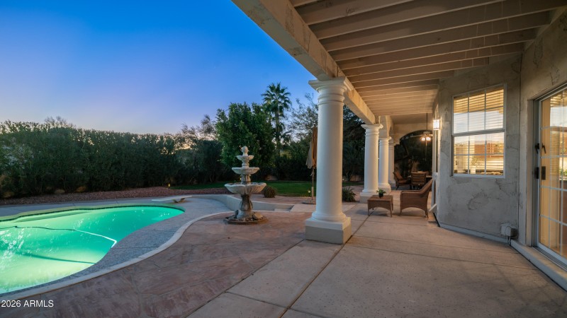 Large patio for entertaining